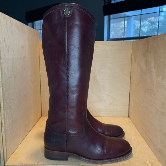 FRYE Melissa Button 2 Redwood Boots - Picture 3 of 11